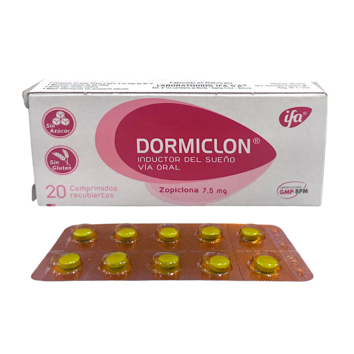 Dormiclon 7.5Mg Zopiclona X Comprimido