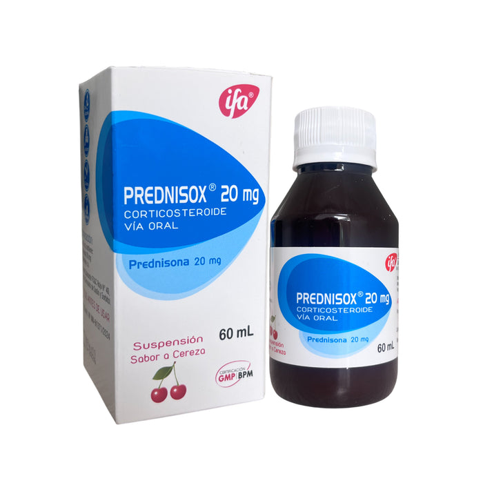 Prednisox 20Mg / 5Ml Prednisona Suspensión X 60Ml