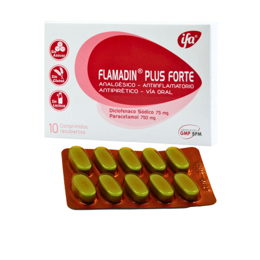 Flamadin Plus Forte Diclofenaco/Paracetamol X Comprimido