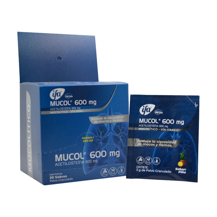 Mucol 600Mg Acetilcisteína X Sobre