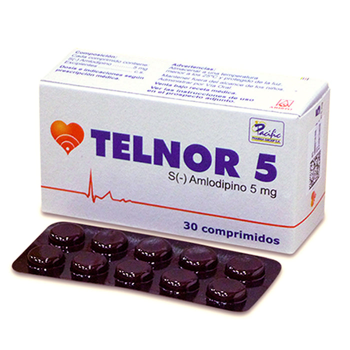 Telnor 5Mg Amlodipina X Tableta