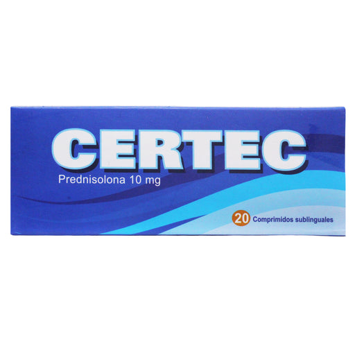 Certec 10Mg Sublingual Prednisolona X Tableta