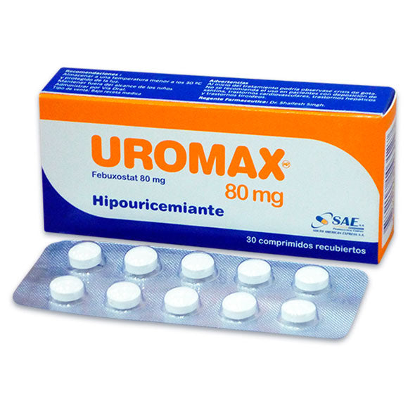 Uromax 80Mg Febuxostat X Tableta— Farmacorp