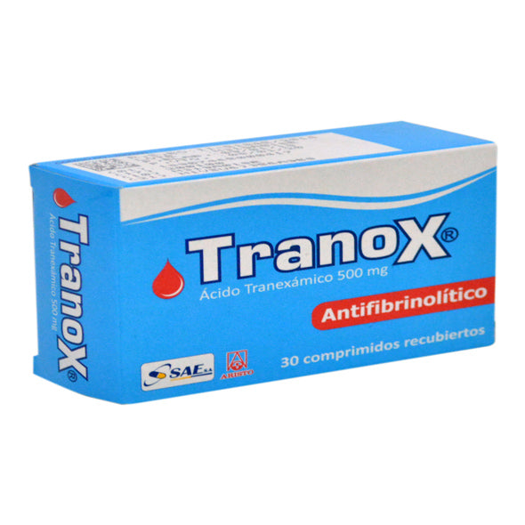 Tranox 500Mg Acido Tranexamico X Tableta