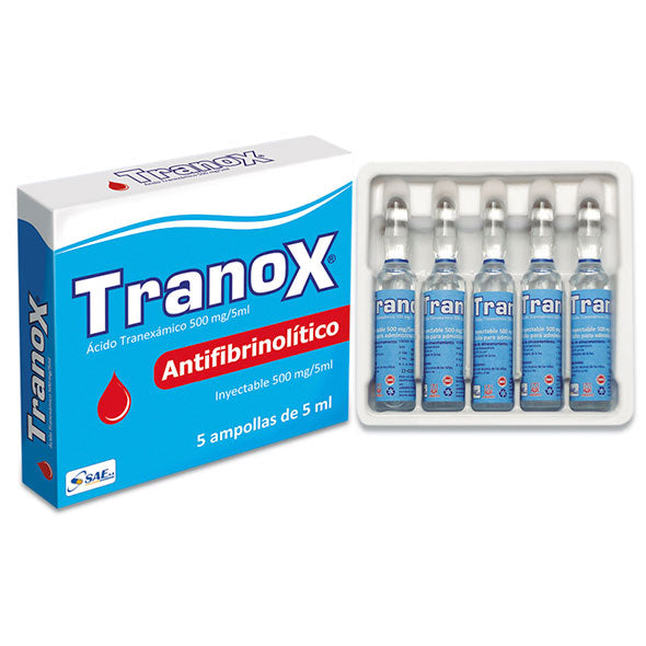 Tranox Acido Tranexamico 500Mg Y 5Ml X Ampolla