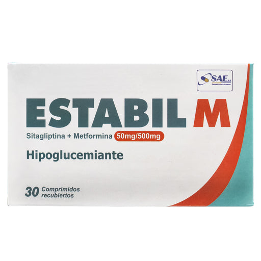 Estabil M 50Mg Sitagliptina Y 500Mg Metformina X Tableta