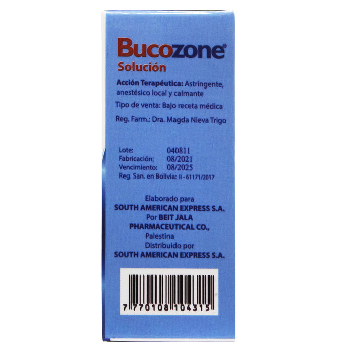 Bucozone Solucion Topica X 10Ml