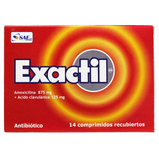 Exactil Amoxicilina 875Mg Y Acido Clavulanico 125Mg X Tableta