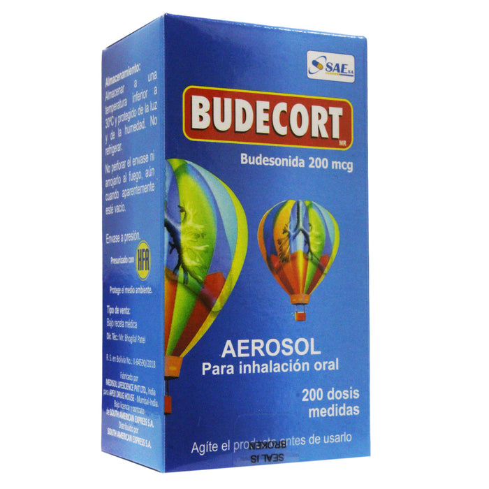 Budecort 200Mcg Aerosol Oral X200 Dosis Budesonida