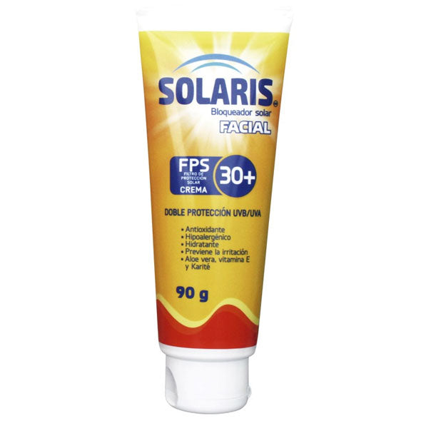 Solaris Bloqueador Solar Facial Fps 30+ X 90G