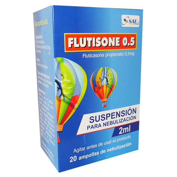 Flutisone 0.5 Fluticasona Propinato 0.5Mg Suspension Para Nebulización X Sobre