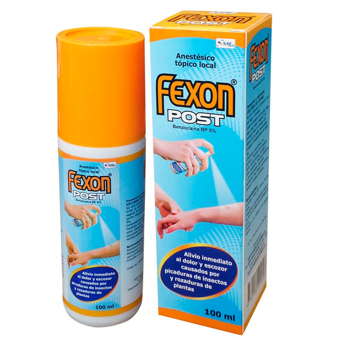 Fexon Post 5% Spray Topico Benzocaina X 100Ml