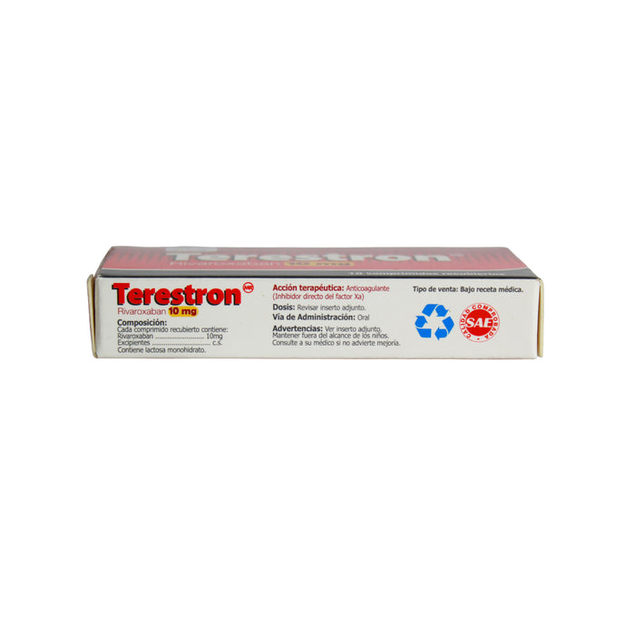 Terestron 10Mg X 10 Comp Rivaroxaban