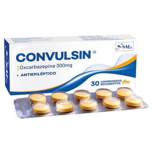 Convulsin 300Mg Oxicarbazepina X Comprimido