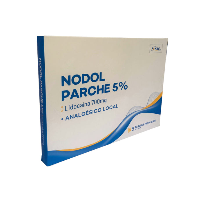 Nodol 5% Lidocaina Caja X 1 Sobre Con 5 Parches