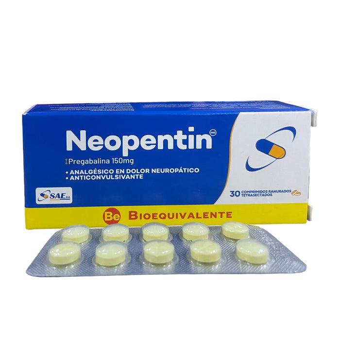 Neopentin 150Mg Pregabalina X Comprimido