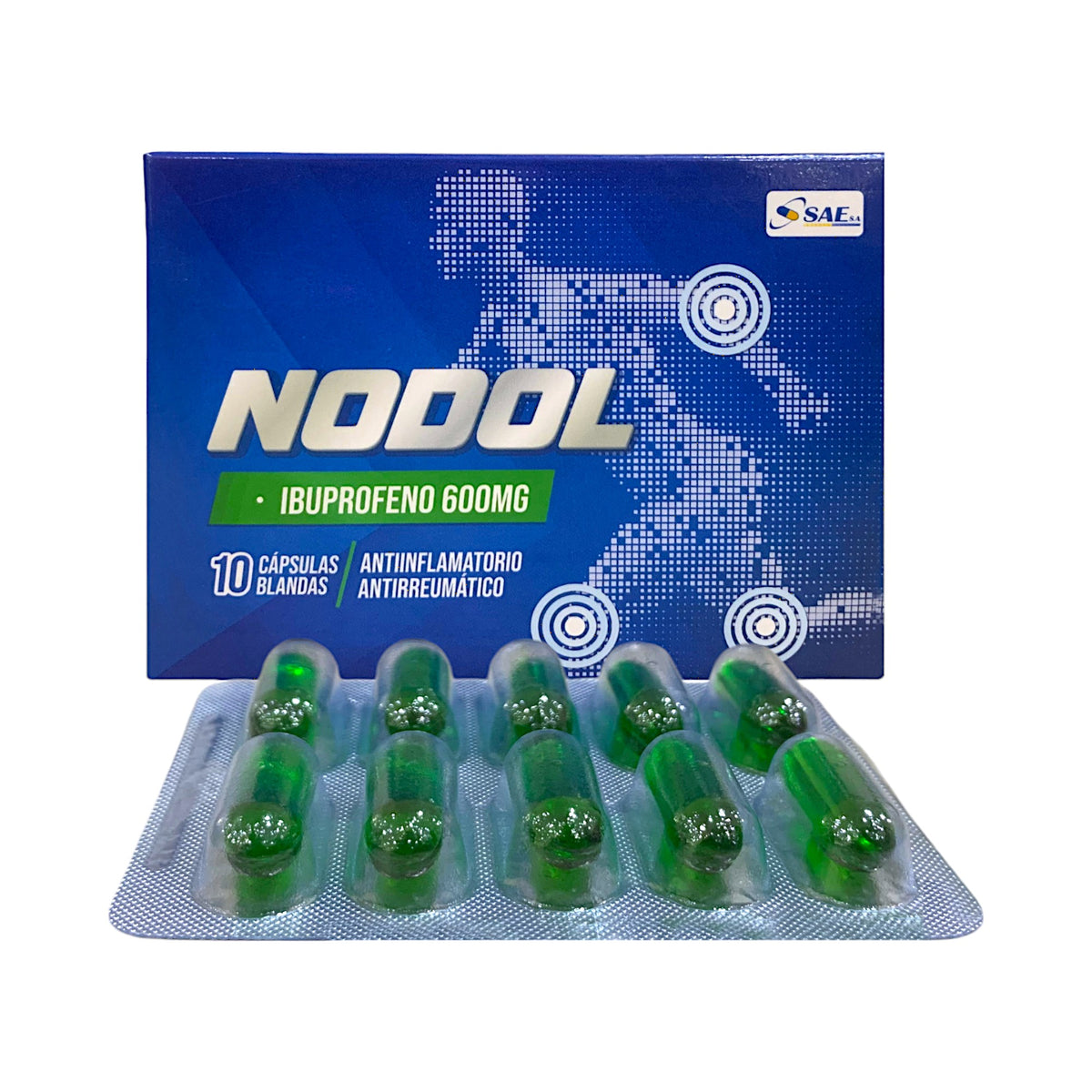 Nodol Ibuprofeno 600 Mg X Cápsula Blanda— Farmacorp