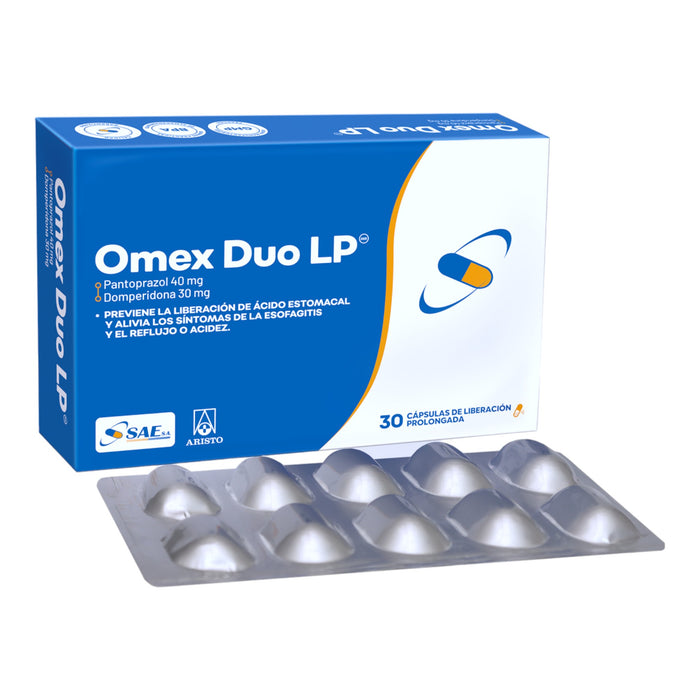 Omex Duo Lp Pantoprazol / Domperidona X Capsula Liberacion Prolongada