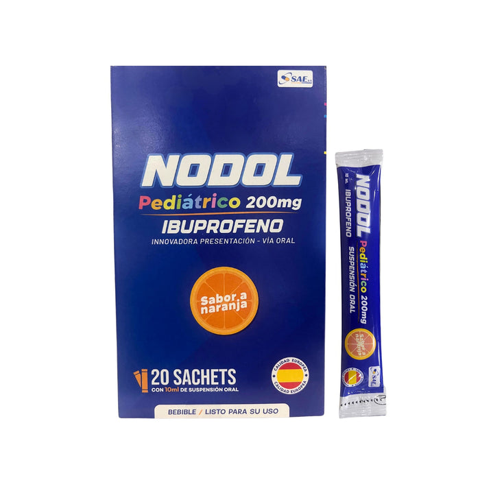 Nodol Pediatrico Ibuprofeno 200Mg Naranja X Sobre