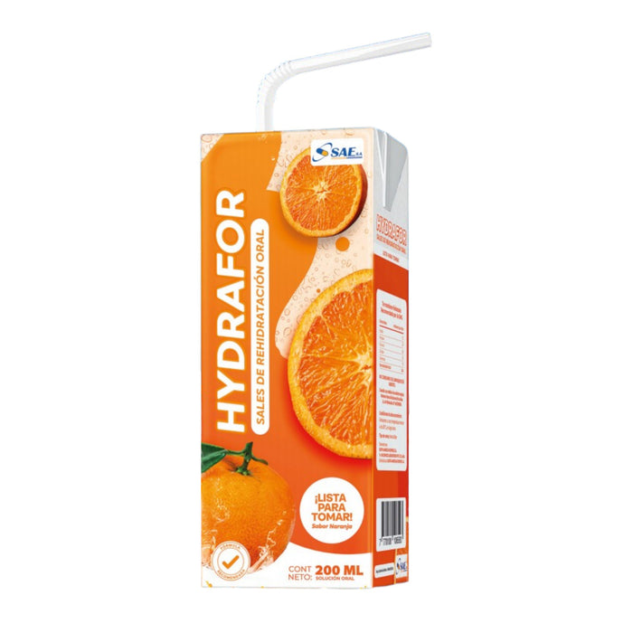 Hydrafor Rehidratante Oral Sabor Naranja X 200Ml