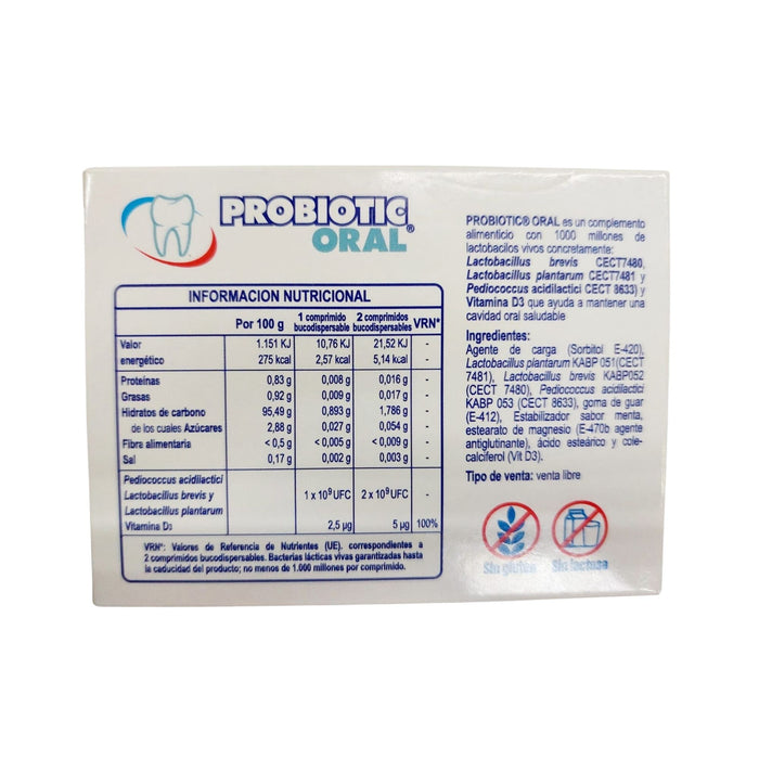 Probiotic Oral Bucodisp Lactobacilos / Vitamina D X Comprimido