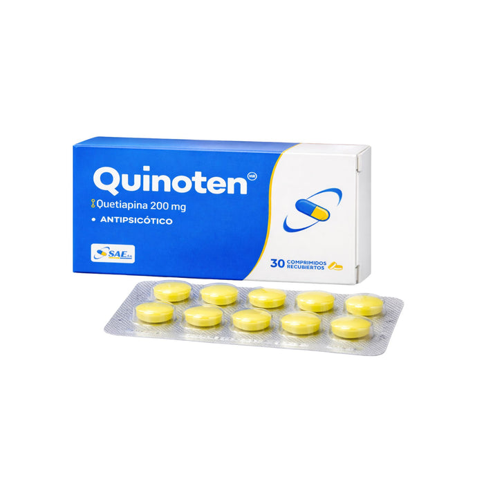 Quinoten 200Mg Quetiapina X Comprimido