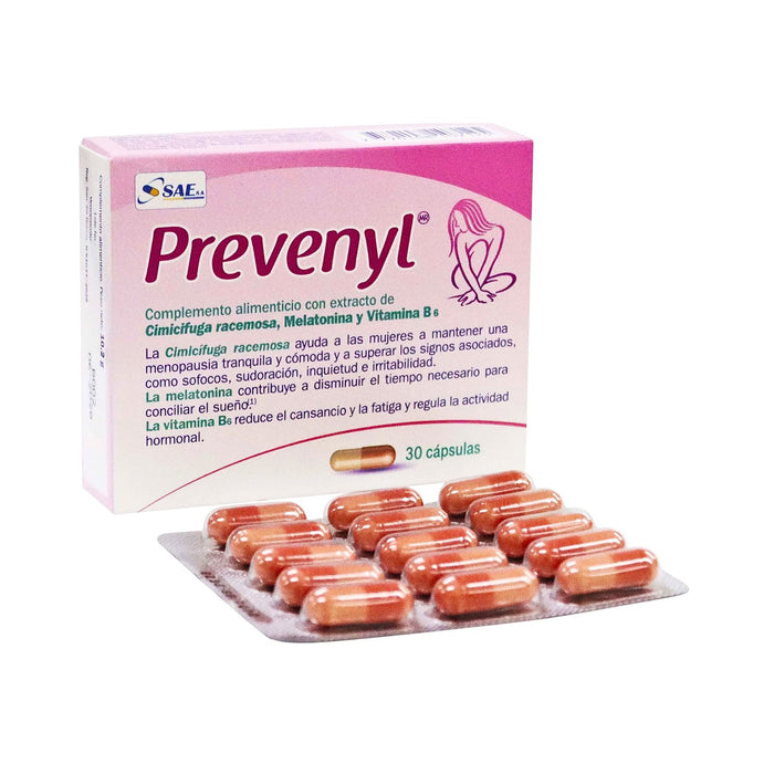 Prevenyl Extracto De Cimicífuga + Melatonina + Vitamina B6 Cápsula