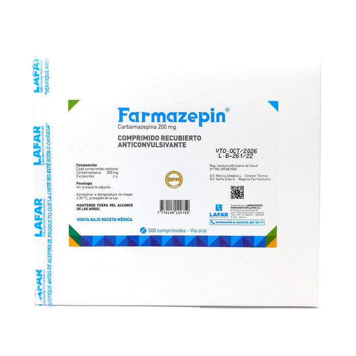 Farmazepin 200Mg Carbamazepina X Tableta