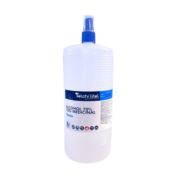 Alcohol Etilico 70% Telchi Solución Con Dosificador X 1L