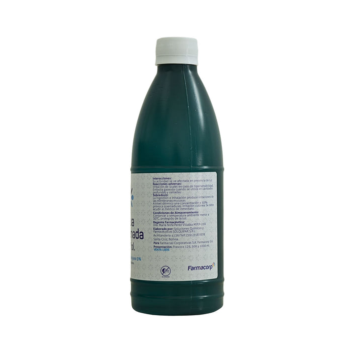 Agua Oxigenada 10 Vol. Farmacorp X 500Ml