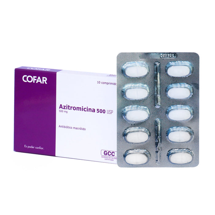 Azitromicina 500Mg Cofar X Comprimido