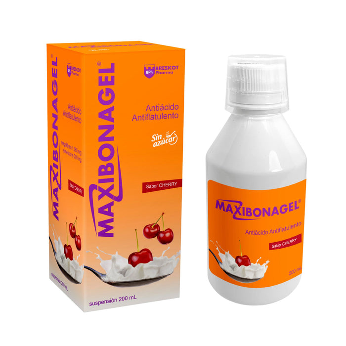 Maxibonagel Magaldrato Simeticona Suspensión Sabor Cherry X 200Ml