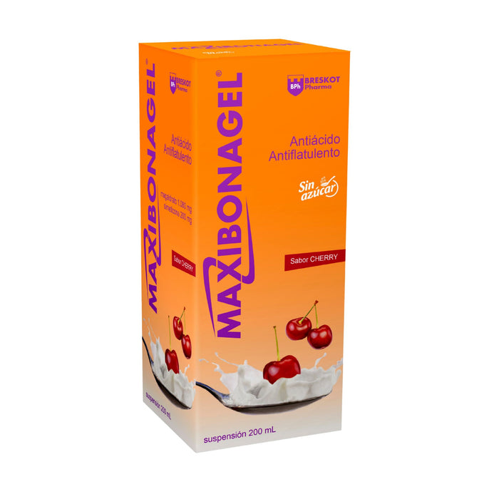 Maxibonagel Magaldrato Simeticona Suspensión Sabor Cherry X 200Ml