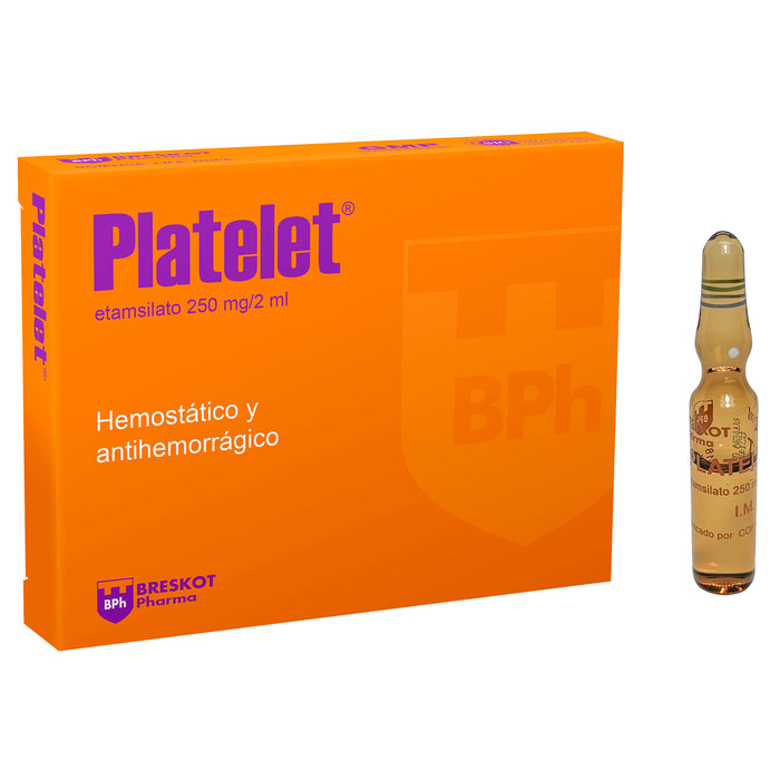 Platelet Etamsilato 250Mg Y 2Ml X Ampolla