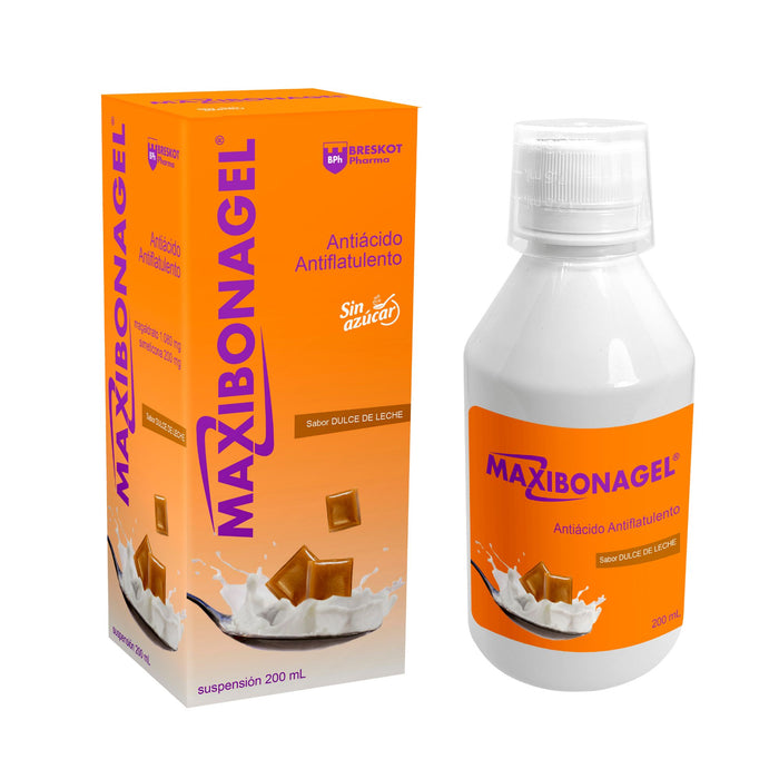 Maxibonagel Magaldrato Simeticona Suspensión Dulce De Leche X 200Ml