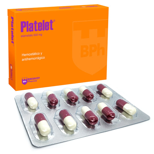 Platelet Etamsilato 500Mg X Capsula