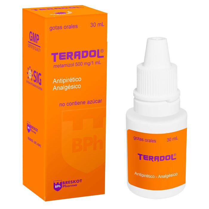 Teradol 500Mg Gotas Metamizol X 30Ml