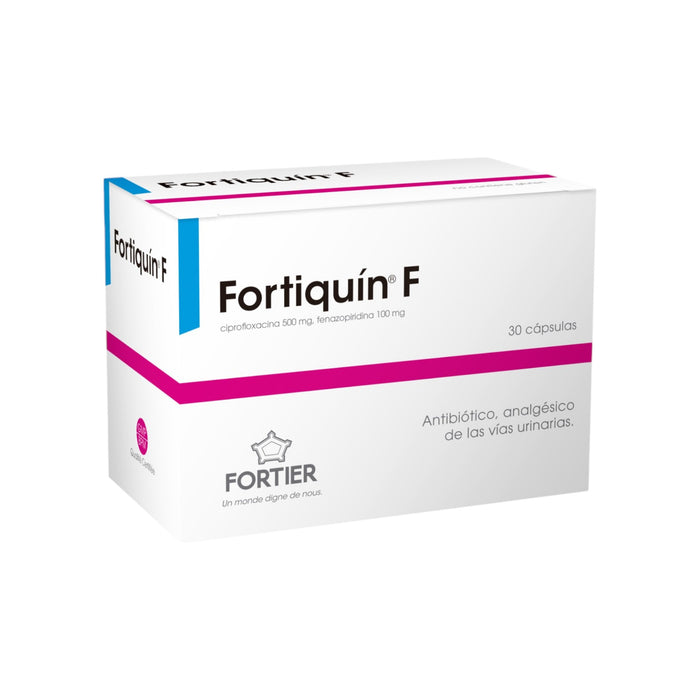 Fortiquin F Ciprofloxacina / Fenazopiridina X Cápsula