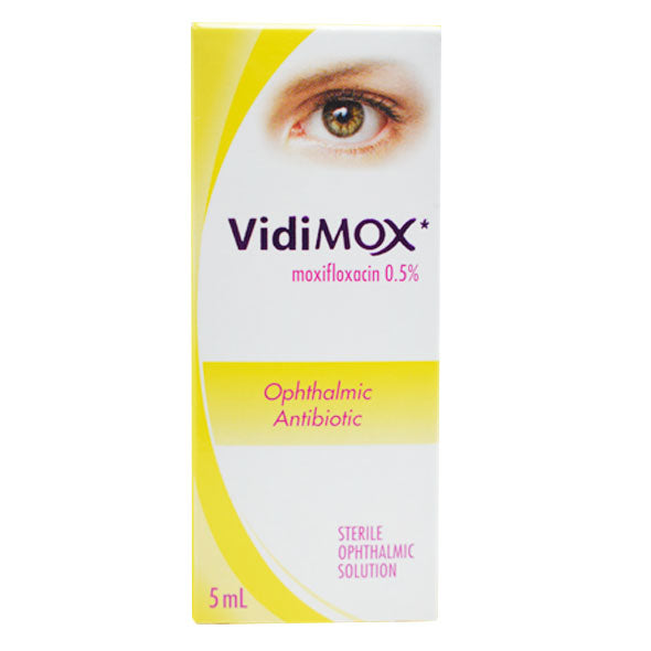 Vidimox 0.5% Colirio X 5Ml Moxifloxacino