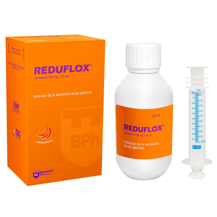 Reduflox 150Mg 10Ml Jarabe X 150Ml Ranitidina