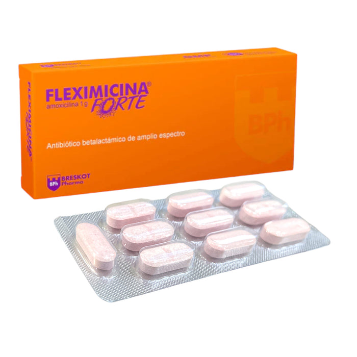 Fleximicina Forte 1G Amoxicilina X 20 Comprimidos Dispersables