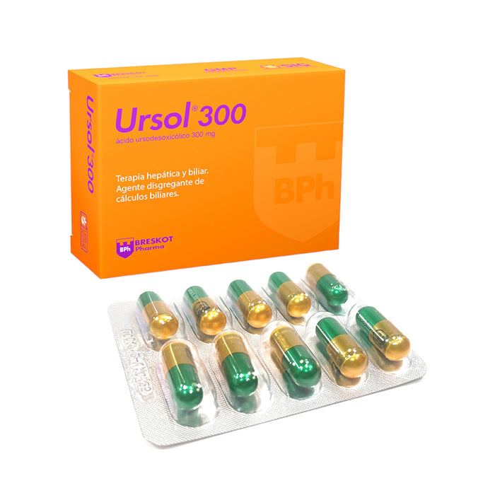 Acido Ursodesoxicólico Ursol 300Mg X 30Capsulas— Farmacorp