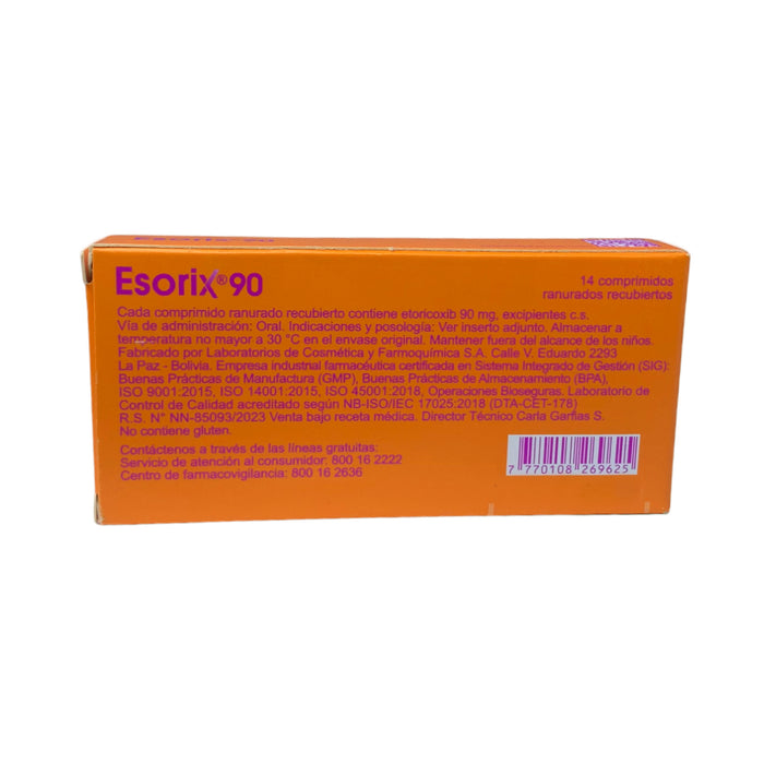 Esorix 90Mg Etoricoxib X Comprimido