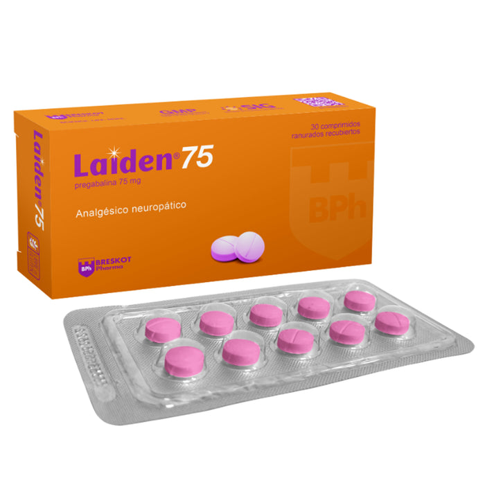 Laiden 75Mg X 30 Comp Pregabalina