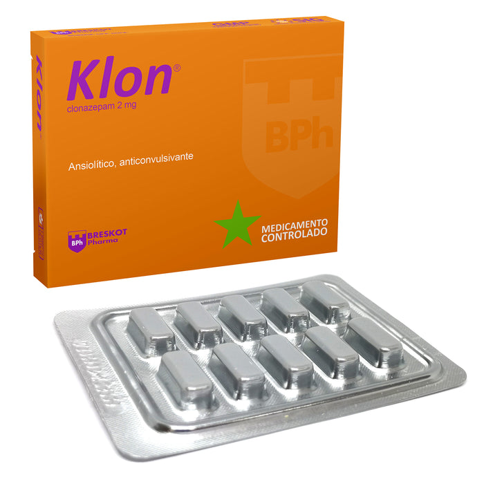 Klon 2Mg Clonazepam X Comprimido