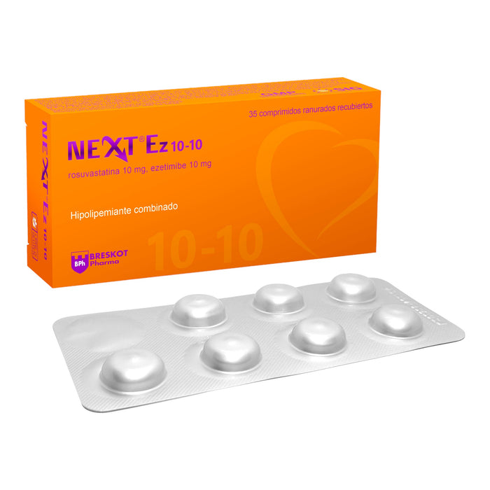 Next Ez 10/10Mg Rosuvastatina / Ezetimibe X 35 Comprimidos