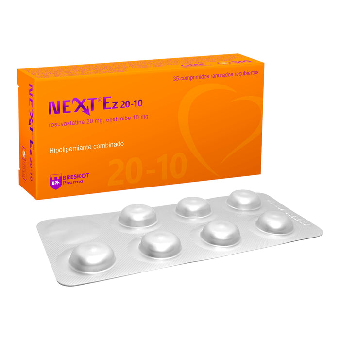 Next Ez 20/10Mg Rosuvastatina / Ezetimibe X 35 Comprimidos