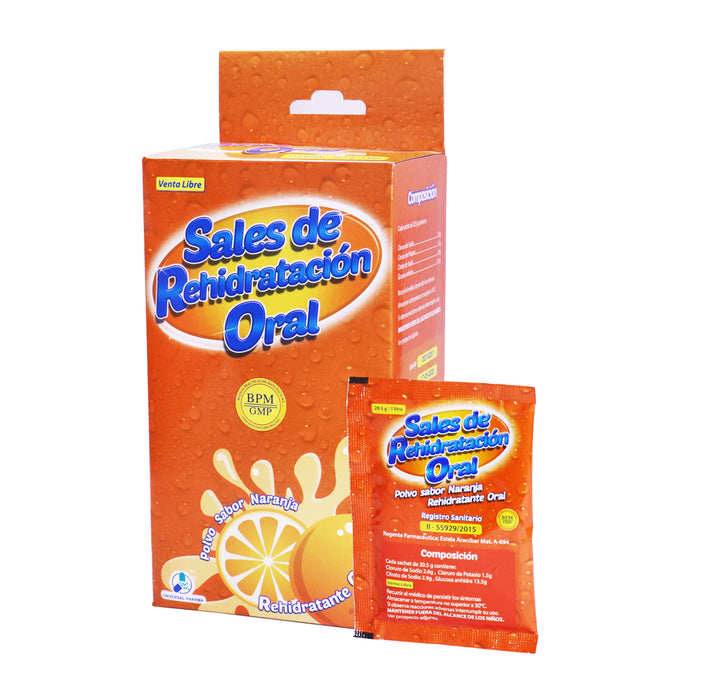 Sales De Rehidratacion Oral Naranja X Sobre