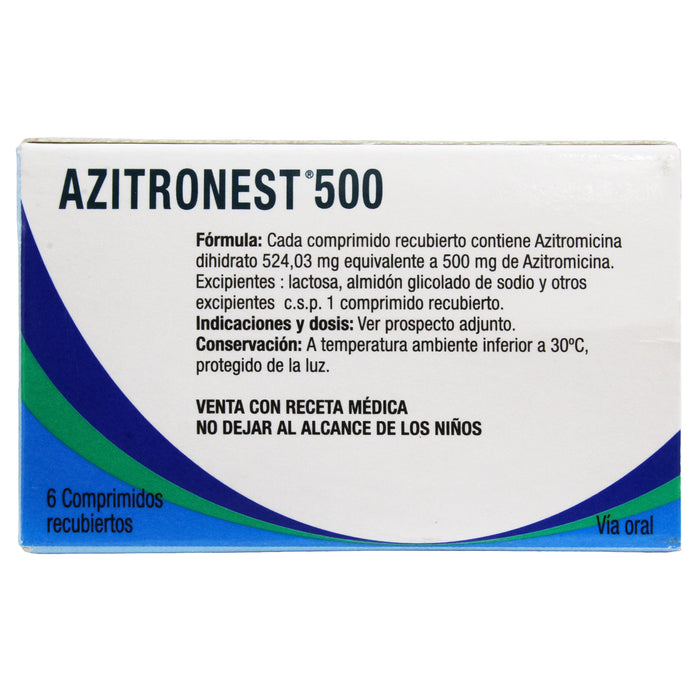 Azitronest Azitromicina 500Mg X Tableta
