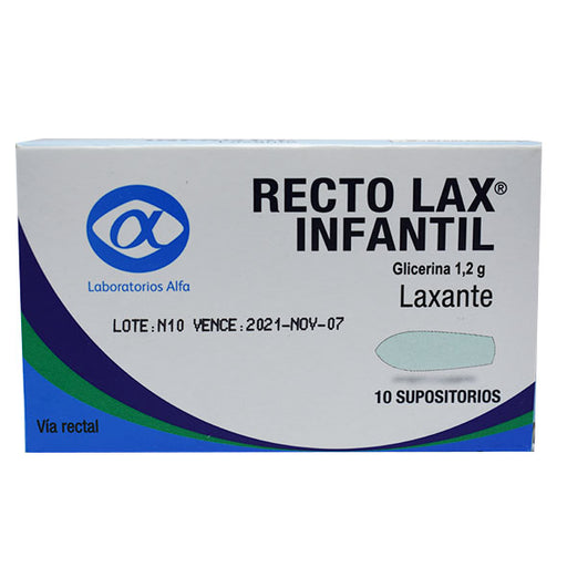 Recto Lax Infantil Glicerina X Supositorio— Farmacorp
